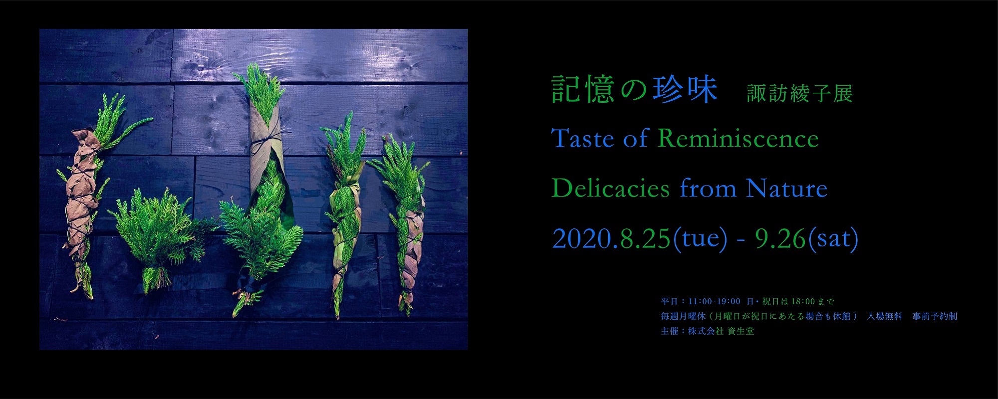 “Taste of Reminiscence, Delicacies from Nature: Ayako Suwa Exhibition”
